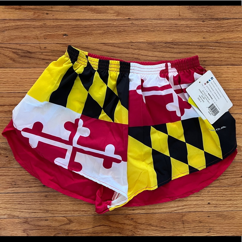New Maryland flag running shorts. Size small